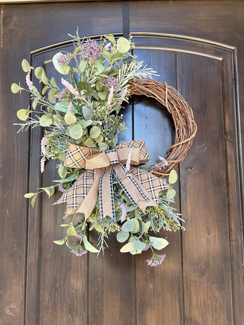 Everyday Wreath Front Door, Handmade Designer Floral Wreath, Front Porch Door Decor, Wildflower Wreath, Housewarming Gift, Mothers Day
